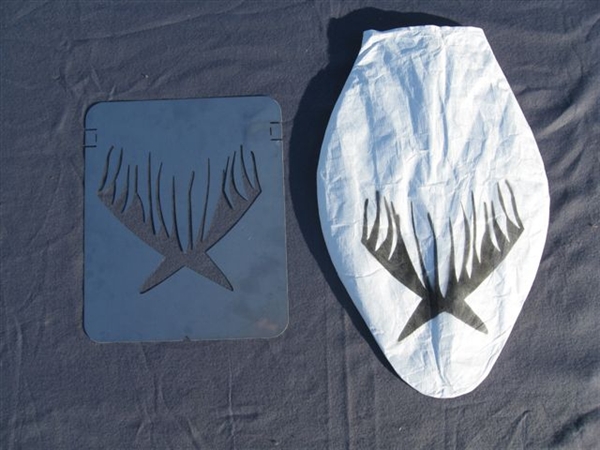 Prairiewind Decoys. Snow Goose Stencil for Sillosock Economy Snow Goose