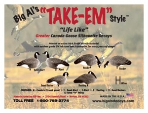 Picture of Greater Canada Goose Silhouette Decoys by Big Al's Decoys