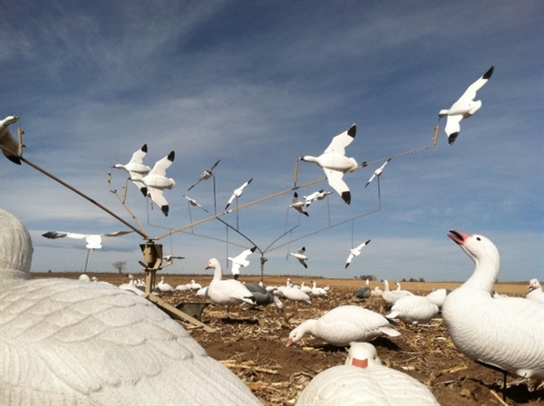 prairiewind decoys sale fully flocked snow goose feather flyers feather flyer