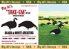 Picture of Black and White Greater Canada Goose Silhouette Decoys 1dz by Big Al's Decoys