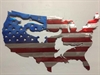 Picture of America Outline Geese 