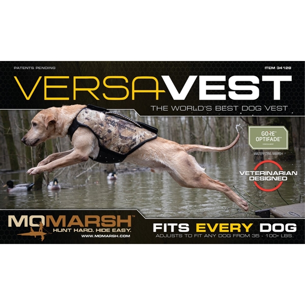 Prairiewind Decoys. Momarsh VersaVest Dog Parka by Higdon Outdoors